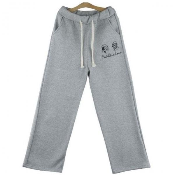 여성 트레이닝 바지 기모 밴딩 팬츠 츄리닝 레옹 5색 긴바지 편한바지 이지웨어 면바지 트레이닝팬츠 밴딩