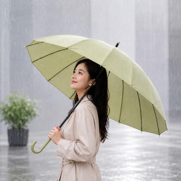 레인윈드 튼튼 자동 장우산(올리브그린)