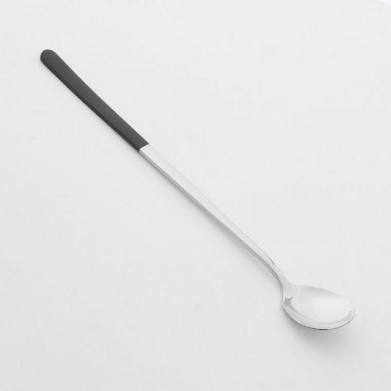 티스푼 블랙 롱 디저트 카페 가정 주방 세팅