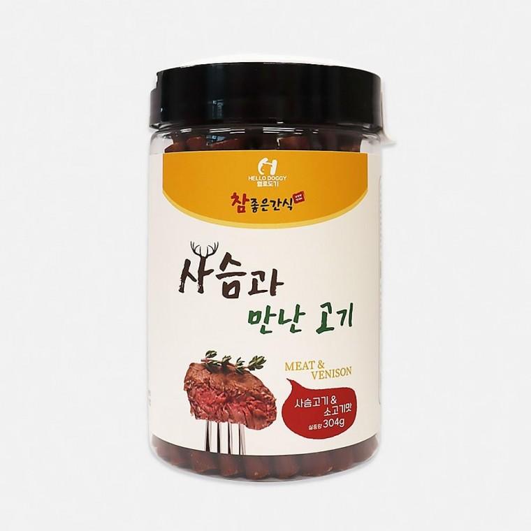 애완견간식 사슴&소고기 반려견간식 강아지고단백간식 강아지간식사슴고기