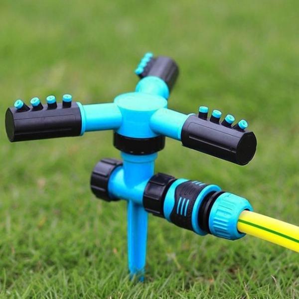 스프링쿨러 텃밭 가드닝 360도 회전 스프링클러 블루