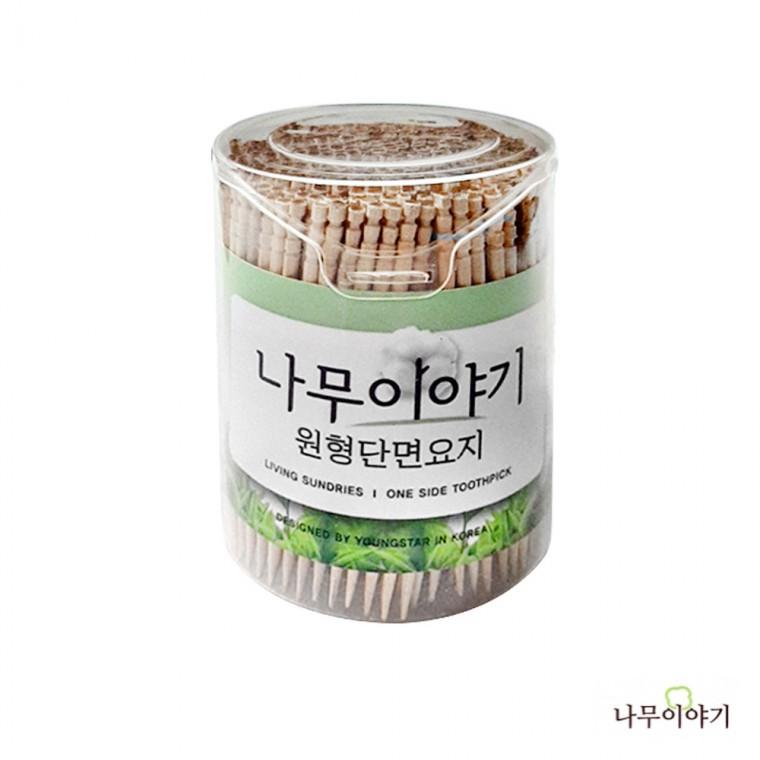 [도매포유]나무이야기 원형단면이쑤시개 500개입