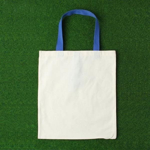 패커블 커스텀 에코백 35x40cm 블루  캔버스가방꾸미기 컬러링에코백