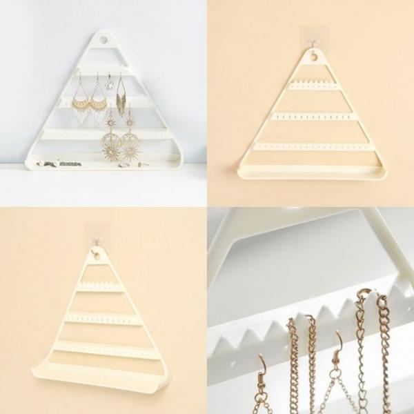 3단 귀걸이 진열대 행거 아이보리 악세사리거치대 악세사리진열대