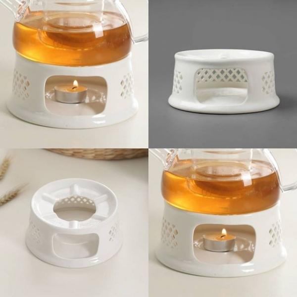 도자기 티 워머 S4 화이트 보온 카페용품