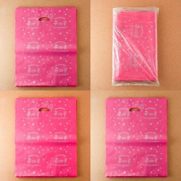 100p 양장비닐봉투 핑크 35 서점 문구