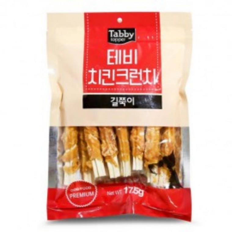 애완용품 치킨크런치 길쭉이 강아지스틱껌 강아지이갈이스틱 노견영양간식