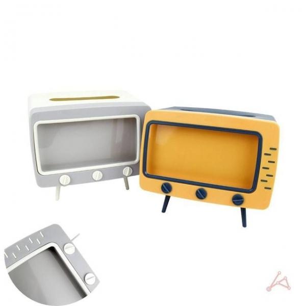 휴대폰 거치대 겸용 티슈케이스 티슈디스펜서 다용도케이스