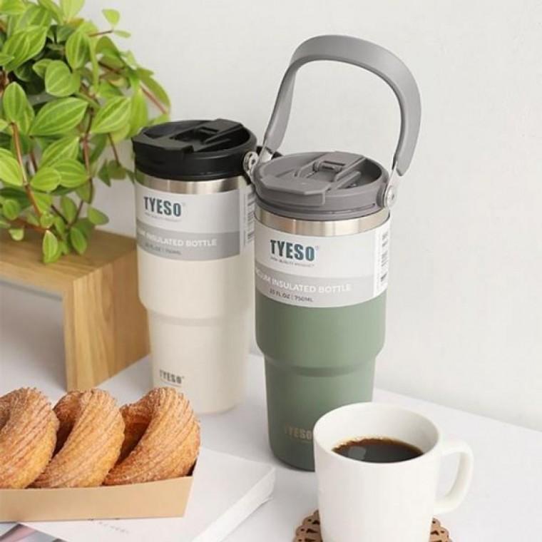 핸들텀블러 내장형빨대 스텐 스포츠 750mL 차량