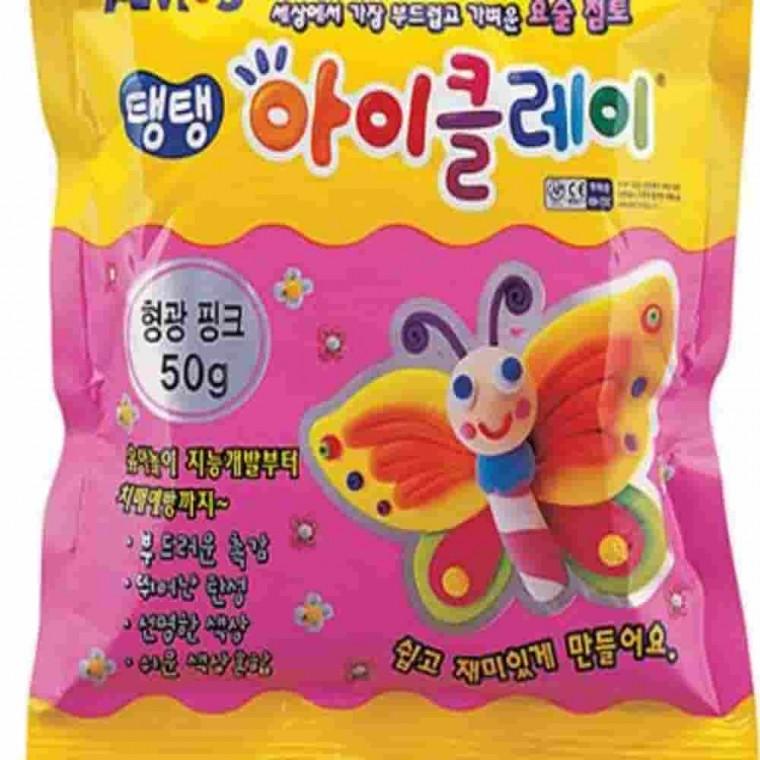 아이클레이 50g 형광핑크 촉감놀이 찰흙 점토공예 만들기재료