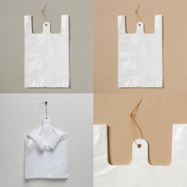 100p 비닐봉투 흰색 5호 카페봉투 포장비닐봉투