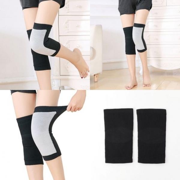 스판덱스 방한 무릎보호대 2p세트 블랙 M 여성무릎보호대 무릎아대