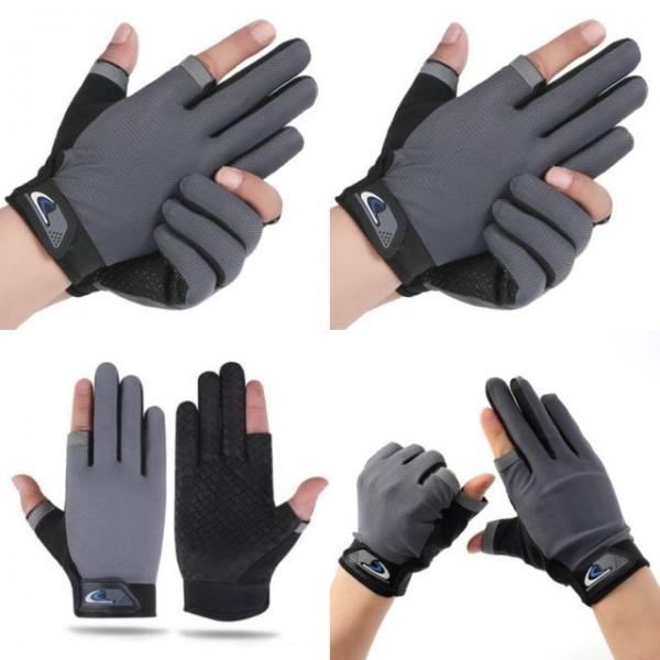 메쉬 남성 2컷 장갑 그레이 등산용장갑 배드민턴장갑