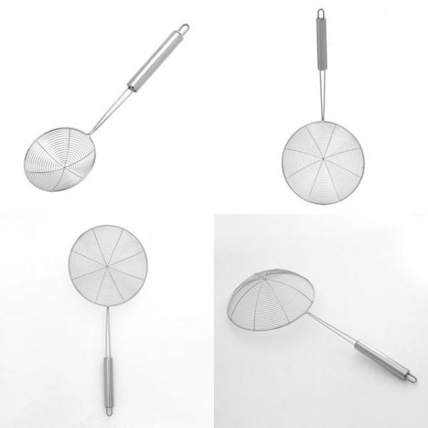 스텐 면 건지개 19.5cm 스텐채망 채망