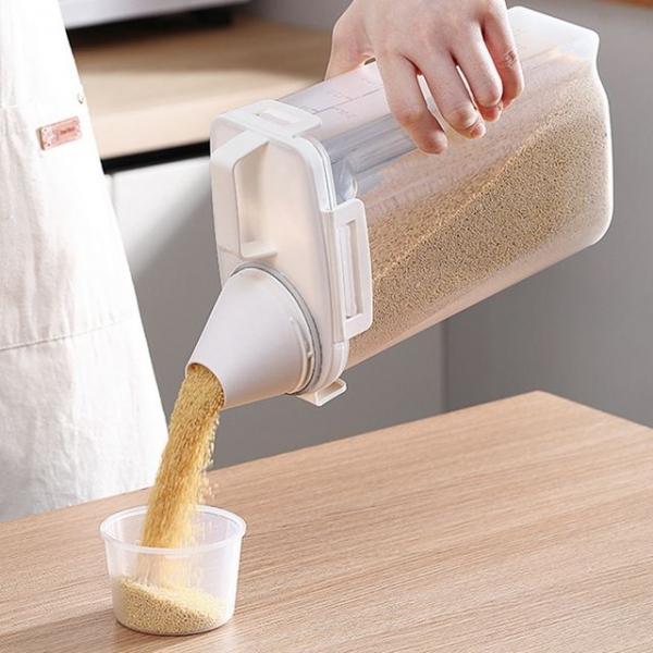 도어포켓 잡곡통 2.5L  소분용기 시리얼통