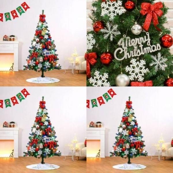 180cm 눈꽃 포토가랜드 스카치 트리 풀세트 전구포함 크리스마스트리풀세트 풍성한트리