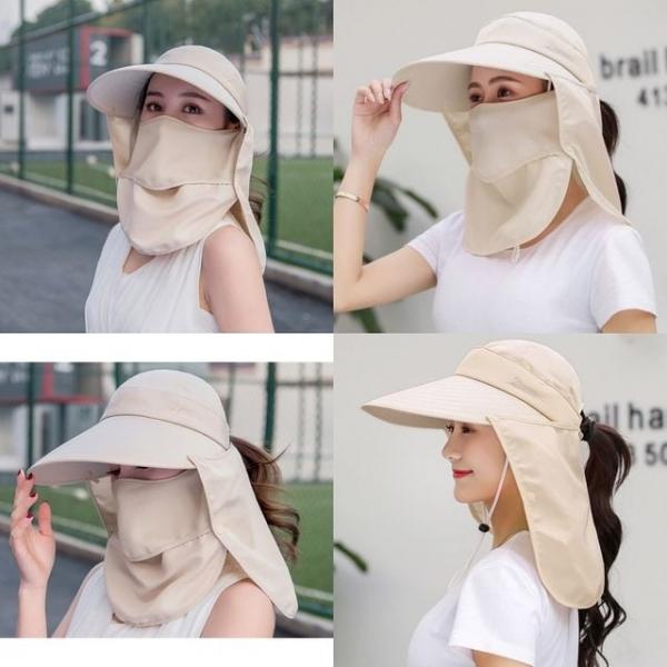 챙넓은 썬캡 텃밭 밭일 작업 그늘막 모자 베이지 햇빛모자 남자썬캡