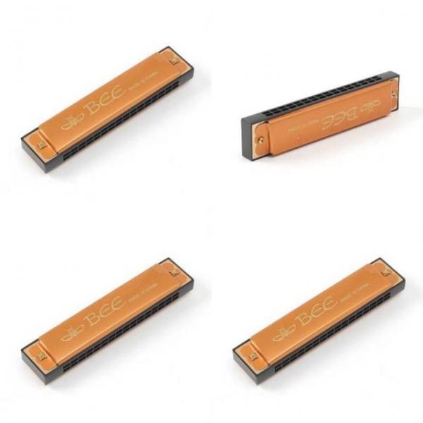 16홀 하모니카 골드 악기 학습용