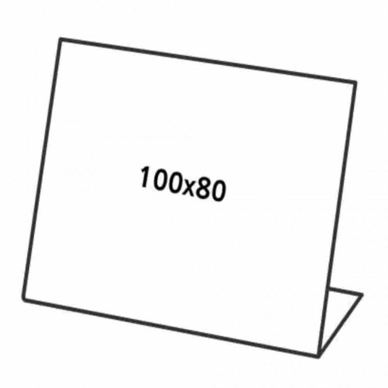 쇼케이스 단면100X80 3EA 아크릴POP꽂이 아크릴포켓 종이꽂이 아크릴꽂이 POP꽂이