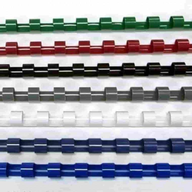 플라스틱링6mm 백색 100개입 제본플라스틱링 제본스프링 제본고리 프라스틱링