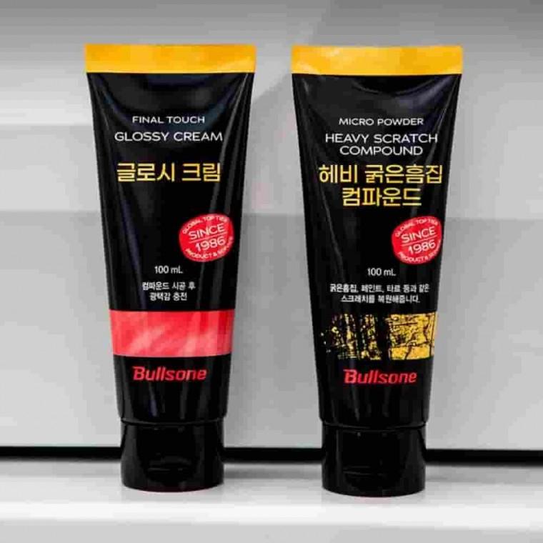 2종셋 굵은 컴파운드 글로시 차량스크래치제거 광택복원제 자동차흠집제거제 흠집제거제 스크래치제거제