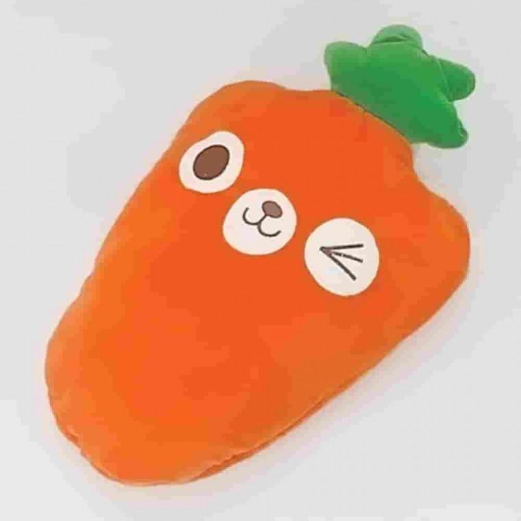 당근 쿠션 담요 85x120cm 여행용담요 차박담요 쿠션베개 극세사담요 블랑켓