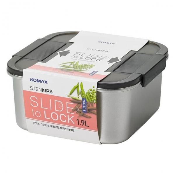 코멕스 스텐킵스 슬라이드 투락 정사각(기본형) 1.9L