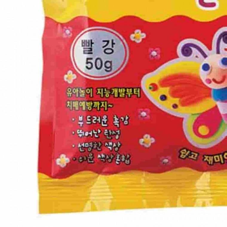 탱탱 아이클레이 50g 빨강 찰흙놀이 슬라임만들기재료 점토만들기 클레이놀이