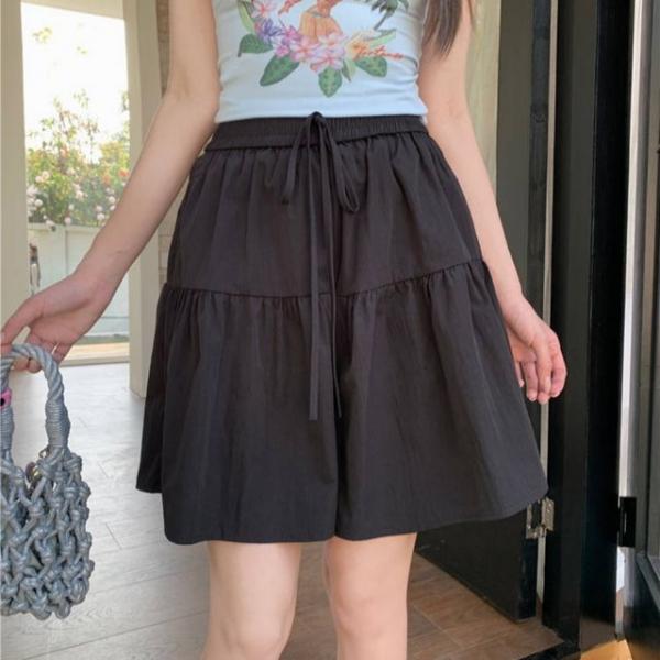 플로라인 편안한 플레어 스커트형 반바지