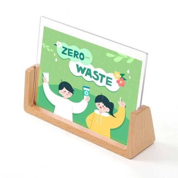 원목 스탠드 아크릴 쇼케이스(12.5x17.5cm)