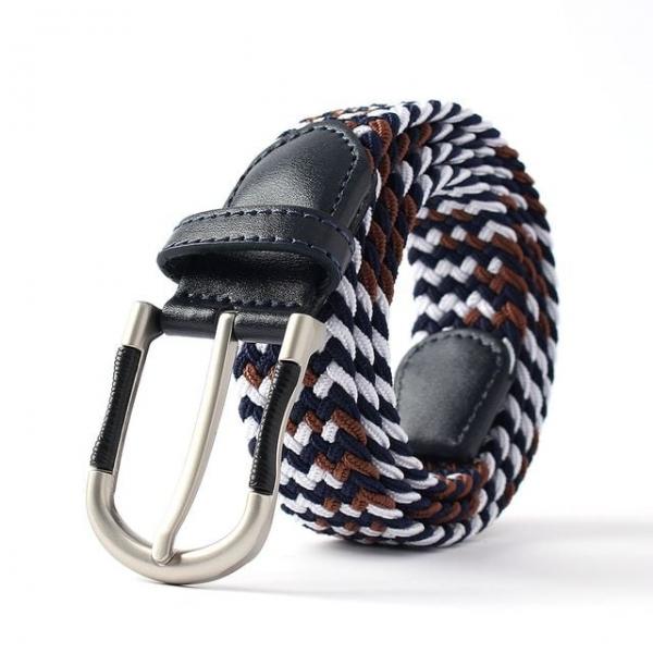 고탄성 패브릭 꽈배기 벨트(WH NV BR)