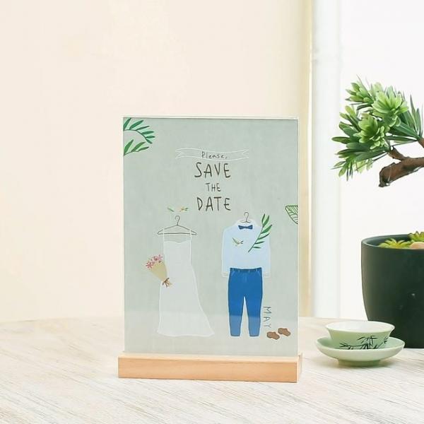 우드 스탠드 아크릴 쇼케이스(A5) (세로형)