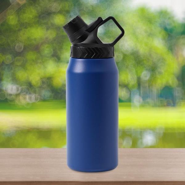 이중스텐 보온병 750ml 블루 등산용물통 캠핑보온병