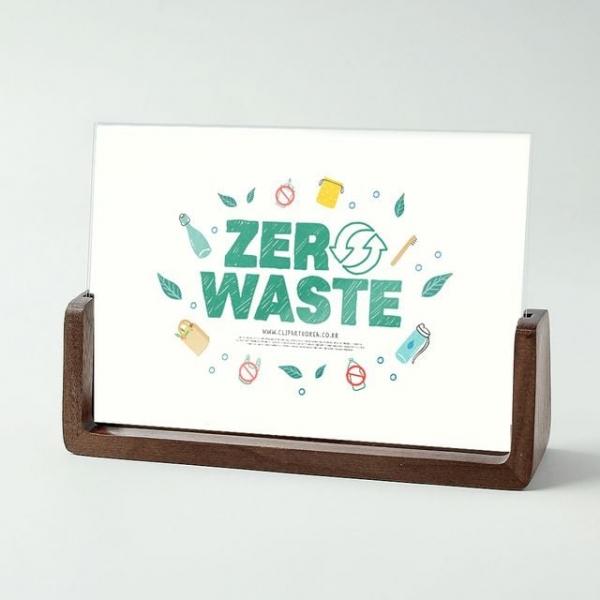 스탠드 아크릴 쇼케이스(12.5x17.5cm) (다크 브라운)