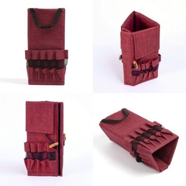 폴딩 키친툴 파우치 레드 식기파우치 수저통