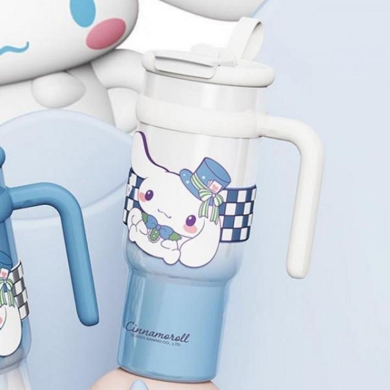 대용량 900ml 투톤 화이트블루 시나모롤 텀블러