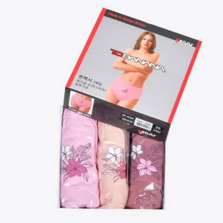 여성 면팬티 3매 여성순면팬티 여자속옷 맥시팬티