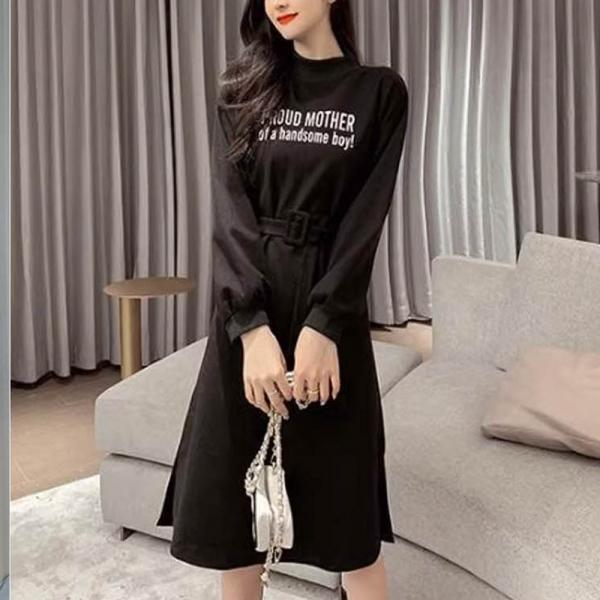 벨트 포인트 원피스 날씬해보이는 코디 다양한 무드