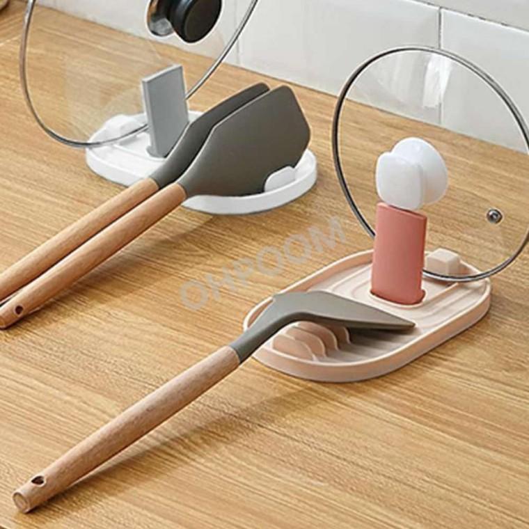 냄비뚜껑거치대 조리도구꽂이 조리도구정리함 주걱받침대