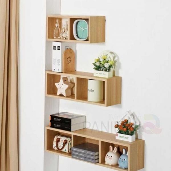 사각 440 무지주 벽선반 간이선반 일자선반 목공선반 인테리어선반 목재선반