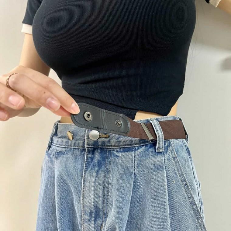 노버클 벨트 브라운 패션벨트여성벨트 남자허리띠