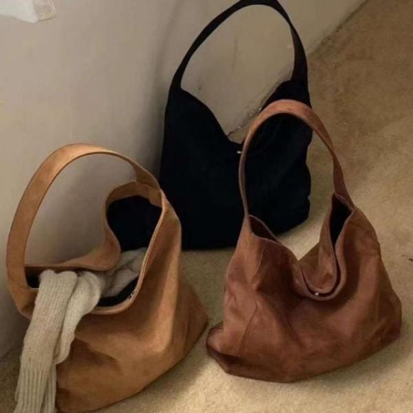 보부상 빅 스웨이드 여성 캐주얼 숄더