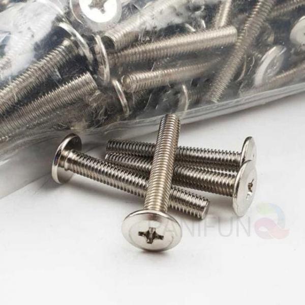 6mm 니켈 6x55 평볼트 침대볼트 고정피스 볼트연결 가구피스 고정볼트