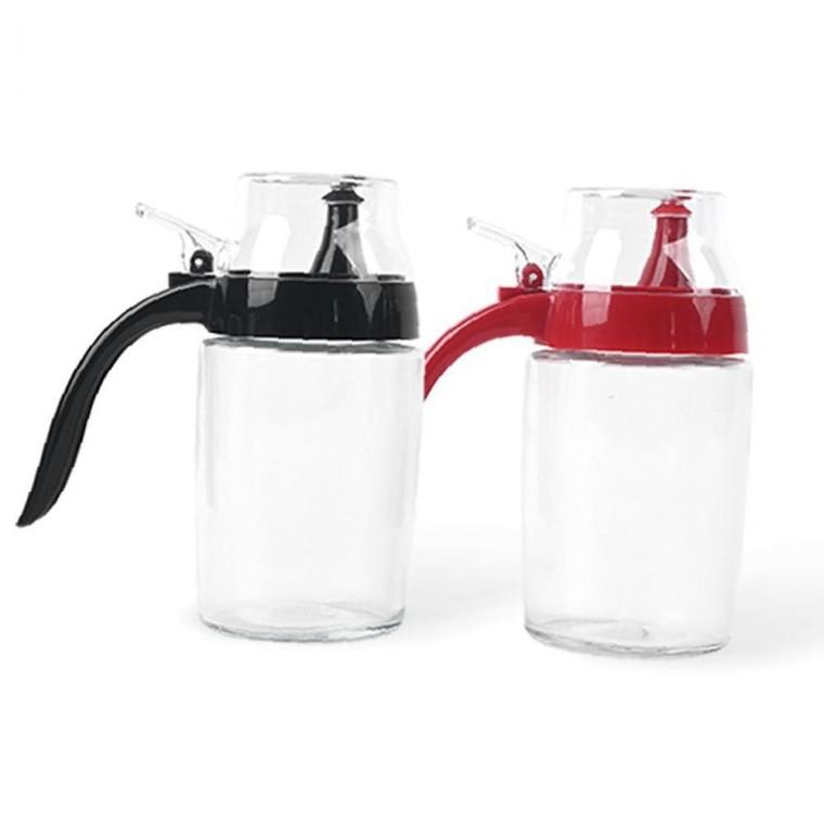 원터치 유리 양념병 탄탄 참기름병 소스통 조미료통 용기 250ml