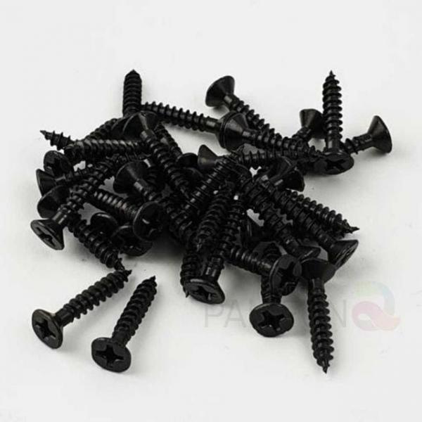 3mm 접시피스 3x12 흑색 목재 고정나사 회전나사 연결나사 나무나사 목재나사