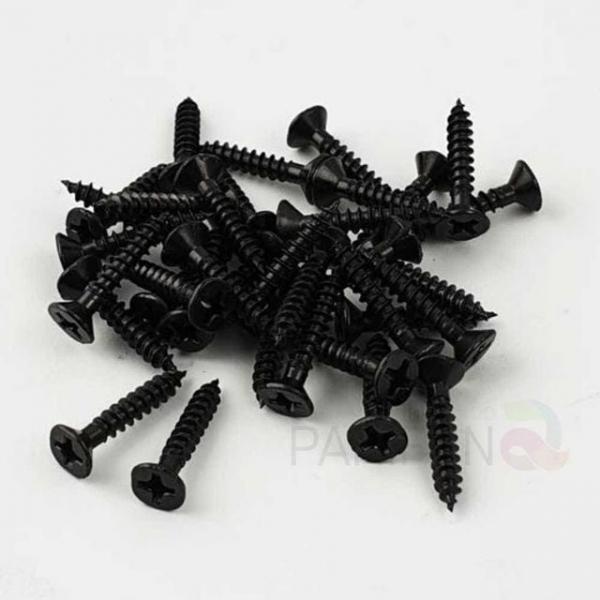 3mm 접시피스 3x28 흑색 목재 고정나사 스크류나사 회전나사 목재나사 나무나사