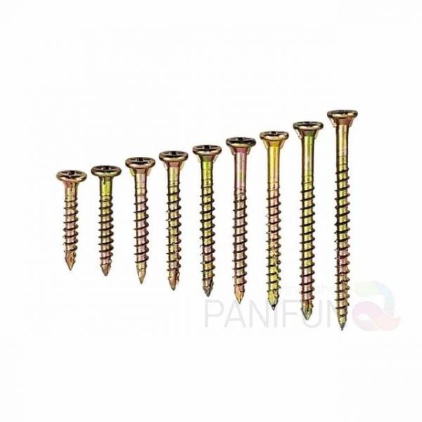 3.8mm 접시피스 9종 330개입 연결나사 스크류나사 목공용피스 목공나사 회전나사