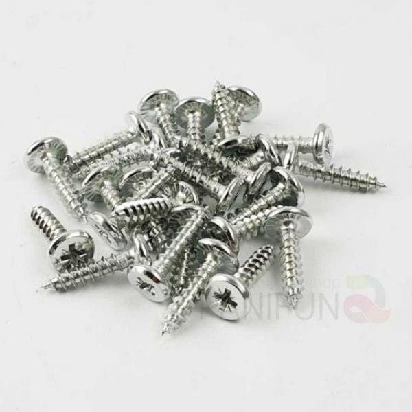 4mm 평머리나사 4x18 니켈 목재나사 경첩나사 피스나사 나무피스 고정피스