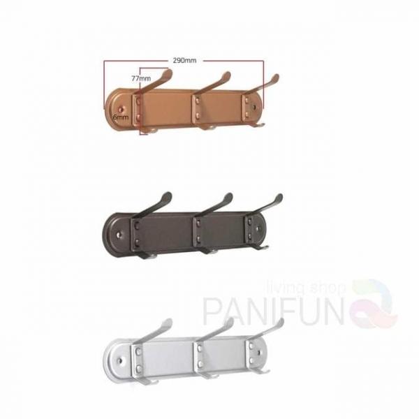 벽걸이 후크 3단 벽옷걸이 벽에붙이는옷걸이 벽면옷걸이 벽걸이행거 벽걸이옷걸이