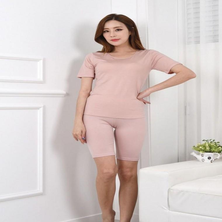 3부 반팔런닝 메리야스 여자민소매 할머니런닝